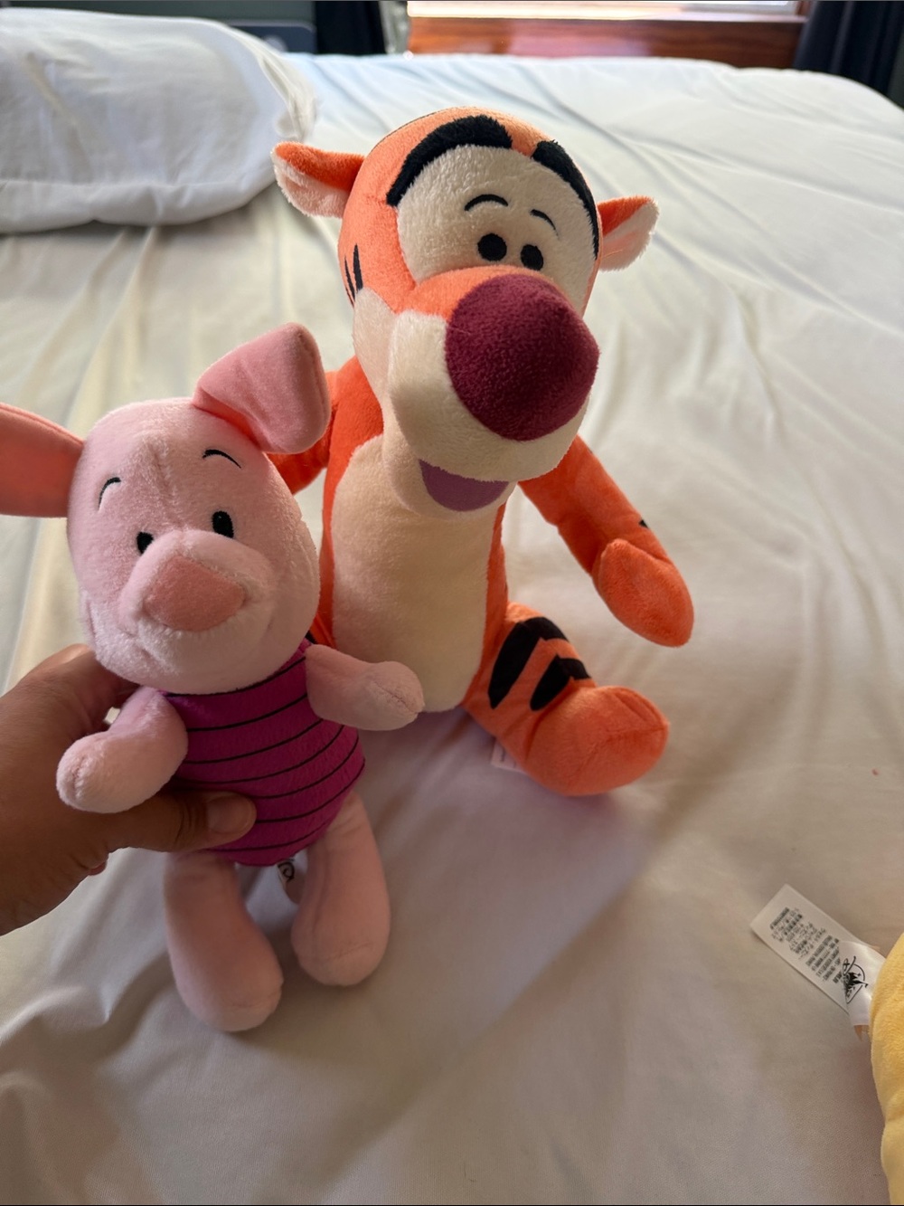 Disney Pink Piglet & Orange Tigger Plush Duo